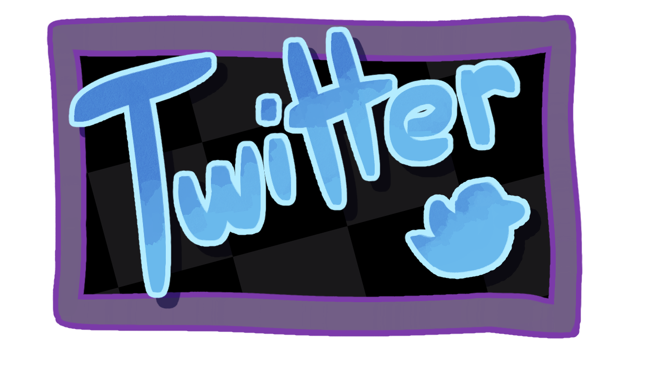 Button for Twitter account.